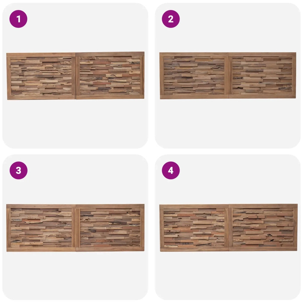 Testiera | Testata Naturale Legno di teak solido