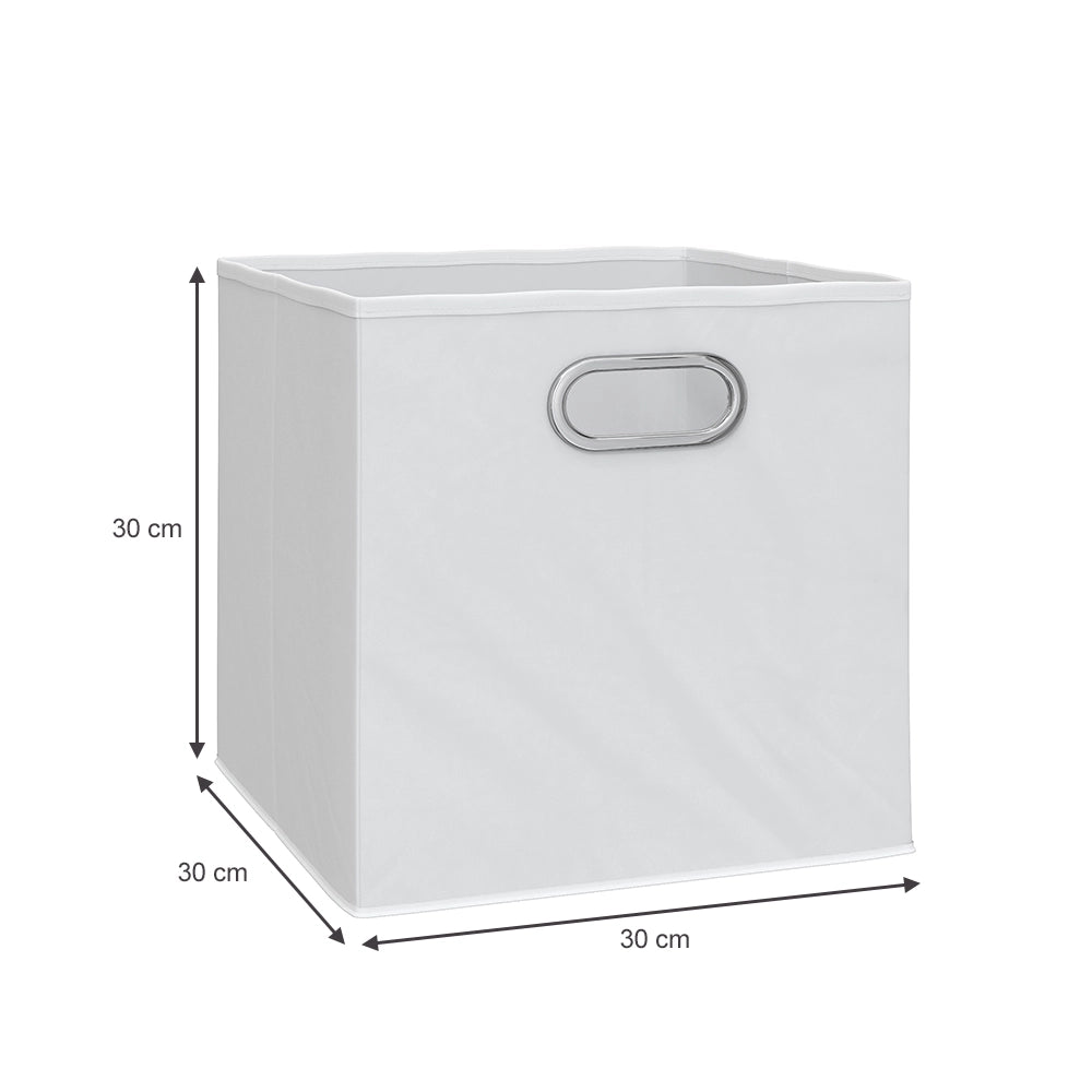 Vicco Scatola pieghevole Bianco 30 x 30 cm Set di 4