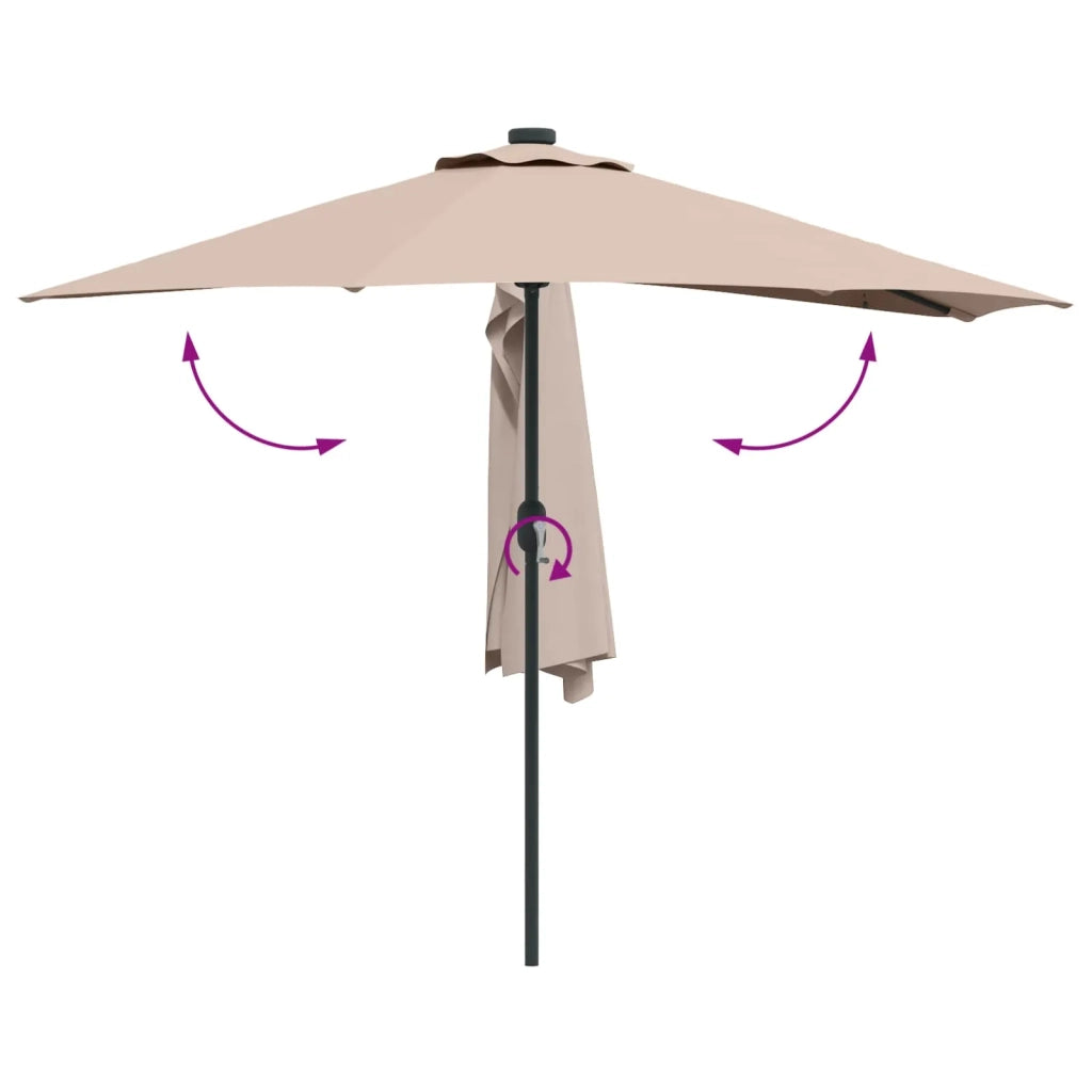 Ombrello da giardino-Ombrellone da spiaggia Talpa 294 x 150 x 224 cm