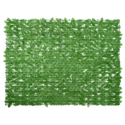Paravento da Balcone con Foglie Verdi 200x150 cm 367845