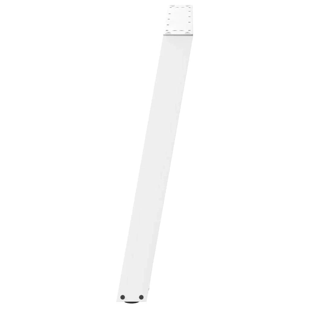 Set di 2 gambe regolabili per tavolo da pranzo a forma di U 70 x 72-73 cm design moderno acciaio bianco 02_0057073
