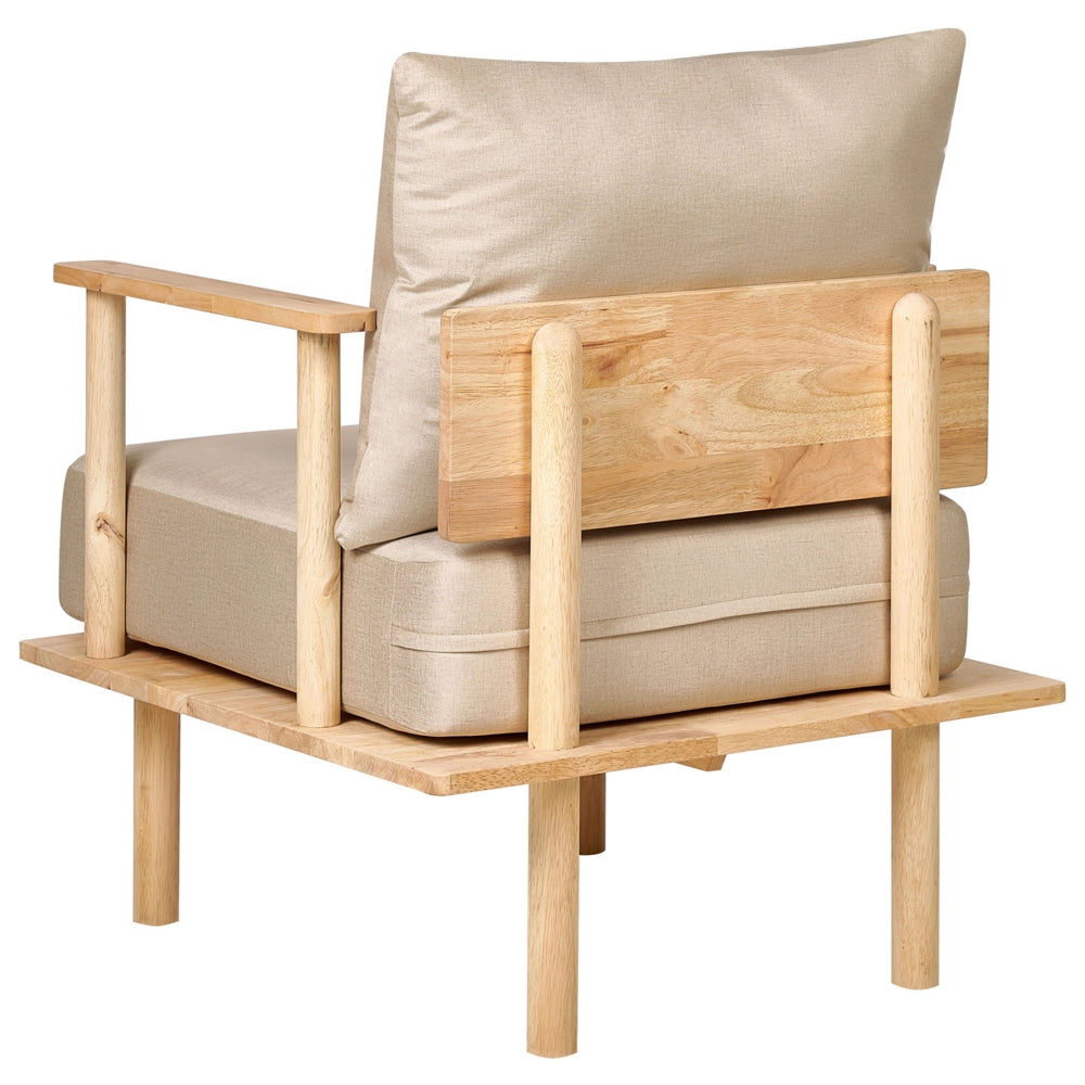 Set da soggiorno tessuto beige gambe in legno struttura divano a 2 posti divano poltrona divano soggiorno