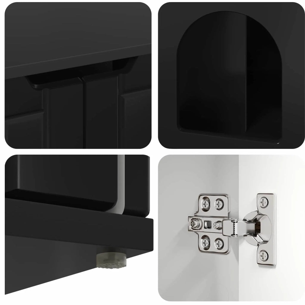 Casa per Gatti Nero 85 x 55 x 50,5 cm Legno multistrato