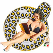 Akitaink Ciambella Salvagente Leopard 107 cm con Maniglie