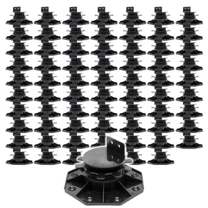 Set 70 supporti per pavimenti galleggianti, Altezza regolabile 33-64mm Max 2700 kg, Piedini Decking