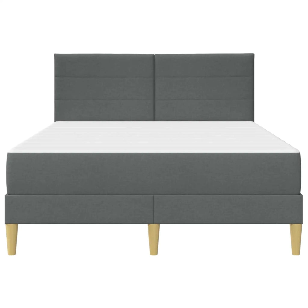 Struttura del letto Grigio scuro 120 x 190 cm Poliestere 3414945
