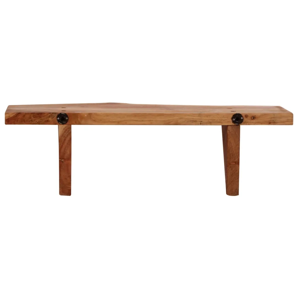 Mensole 2 pz 60x20x18 cm in Legno Massello di Acacia 247927