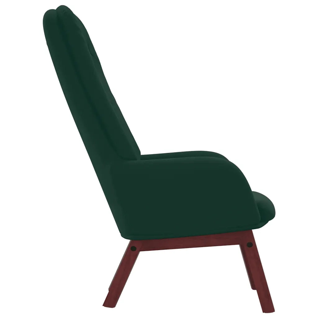 Poltrona Relax Verde Scuro in Velluto 341220