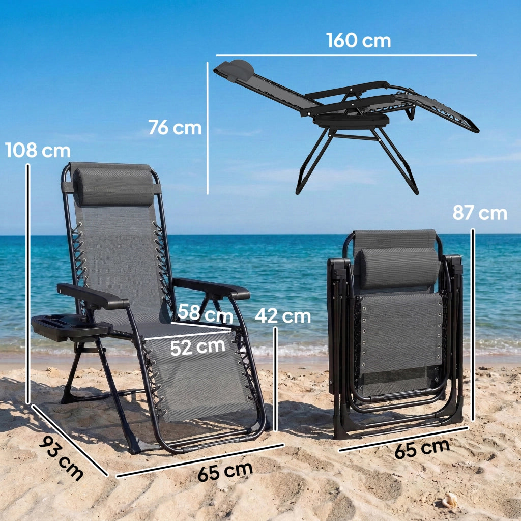 Poltrona Relax Massaggiante Elettrica ¨C Zephmum ¨C Grigio 65x93x108cm
