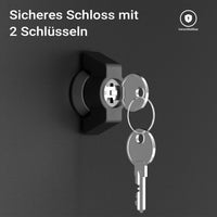 Cassetta postale portapacchi nera per pacchi medi e piccoli Parcel box