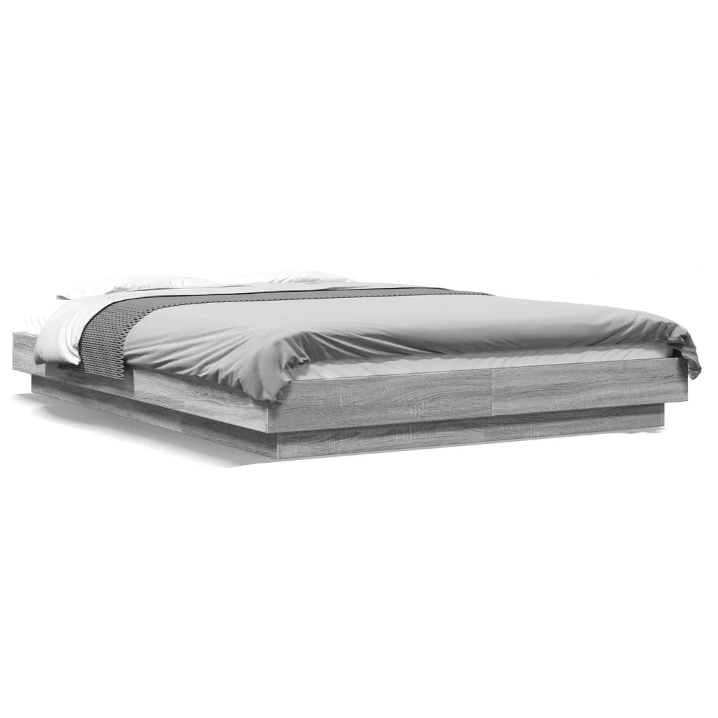 Giroletto-Struttura Letto Grigio Sonoma 120x200 cm in Legno Multistrato 720781