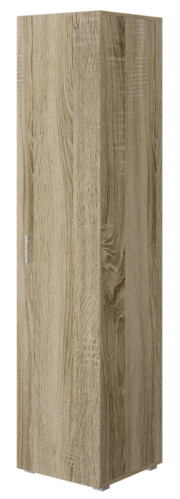 Armadio 1 Anta 5 Ripiani 45x45x195 cm Rovere
