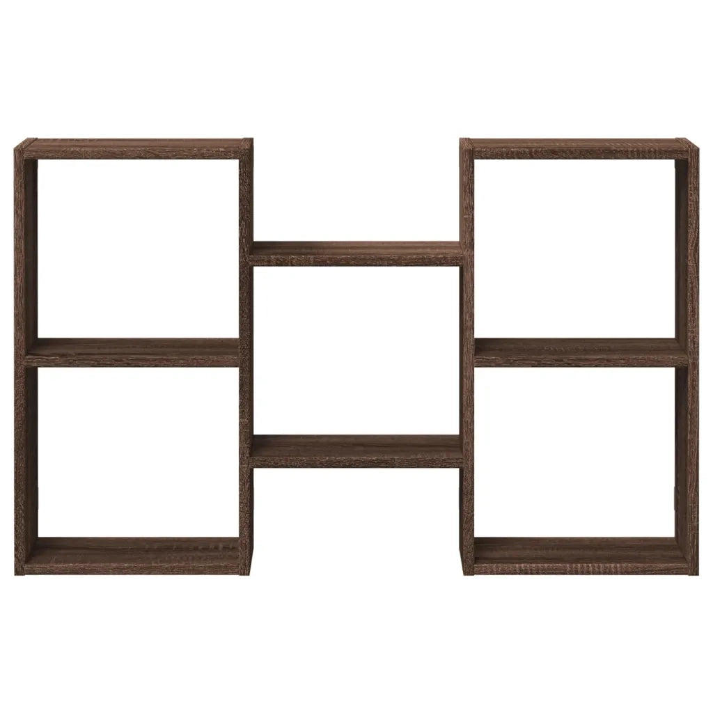 Mensola a Muro Rovere Marrone 96x18x60 cm in Truciolato