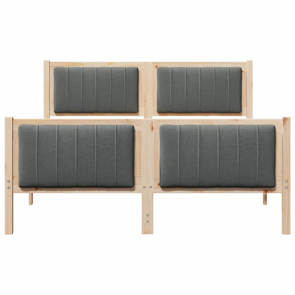 Struttura del Letto marrone e grigio scuro 135 x 190 cm 878480