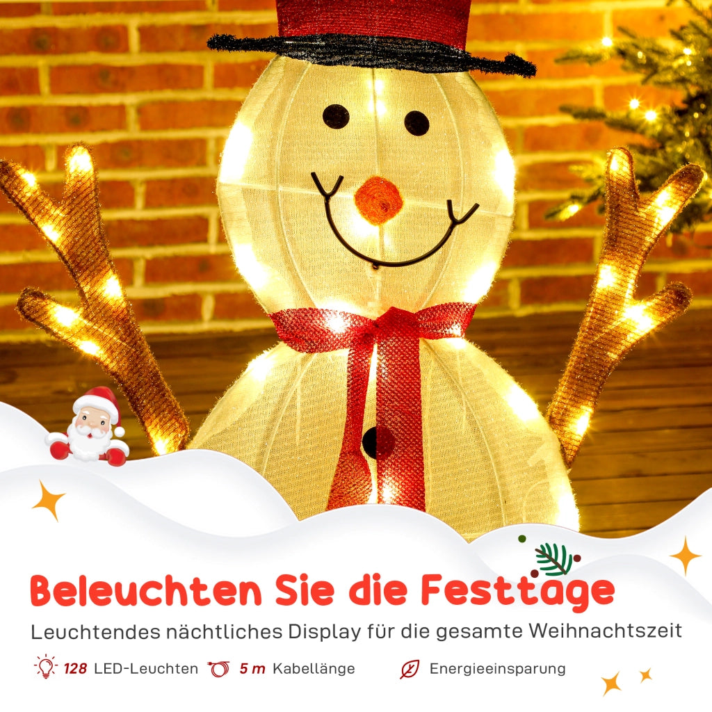 Set Decorazioni Natalizie Famiglia Pupazzo di Neve ¨C Minimal ¨C LED, Bianco, Esterno