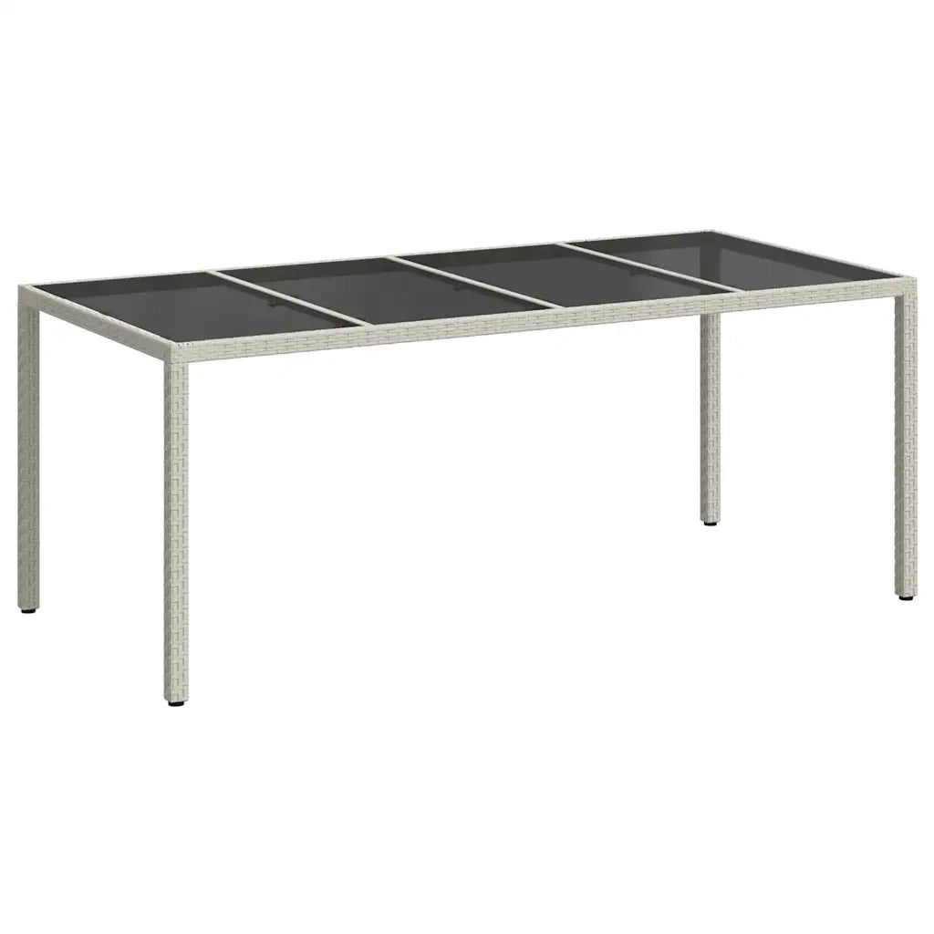 Tavolo da Giardino Bianco 190 x 90 x 75 cm polyrattan 362549