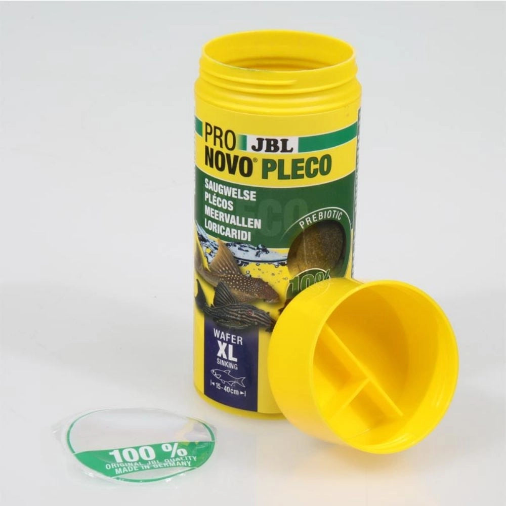 JBL ProNovo Pleco XL - Compresse di mangime per loricaridi erbivori da 15 a 40cm Formato: 250 ml