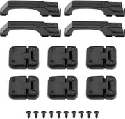 Set di serrature per porte - RC Auto maniglia - Compatibile con TRX-4 1/10 - Plastica - Nero - Inclusi viti