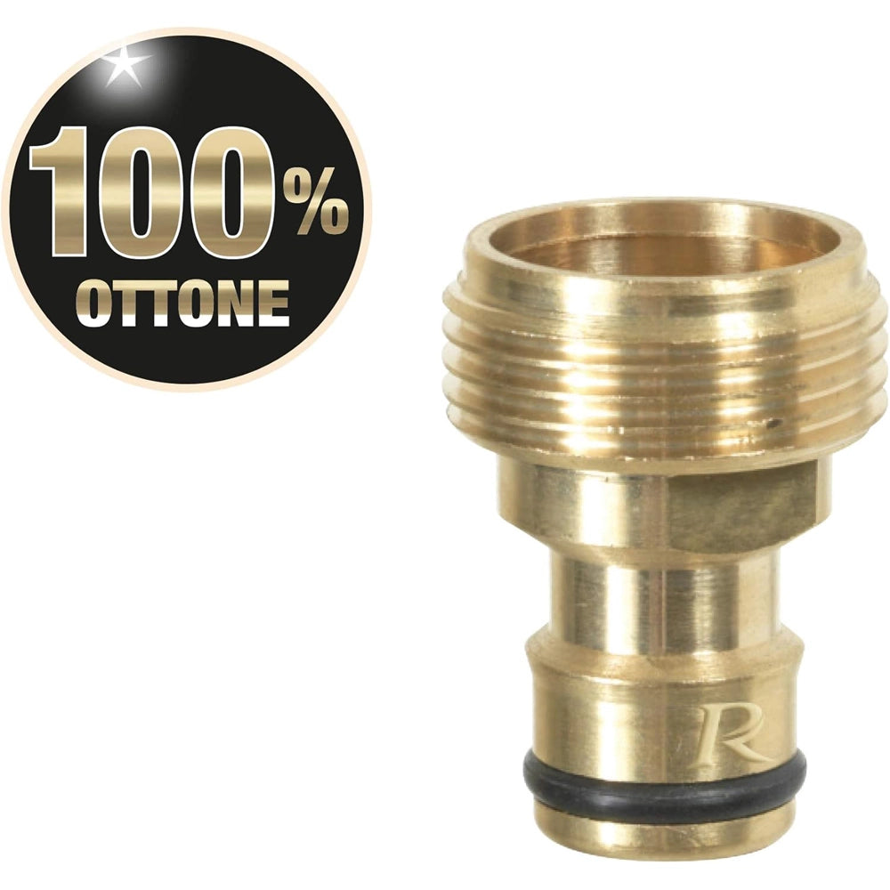 ADATTATORE MASCHIO FILETTATO RUBINETTO 100% IN OTTONE 3/4″ 20x27mm RIBIMEX