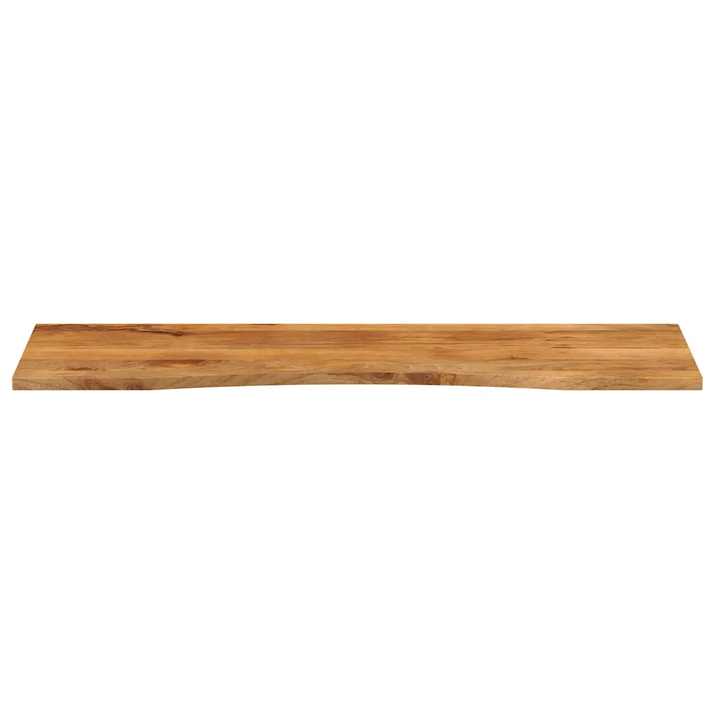 Piano Scrivania con Curva 160x50x2,5cm Massello Grezzo di Mango 370213