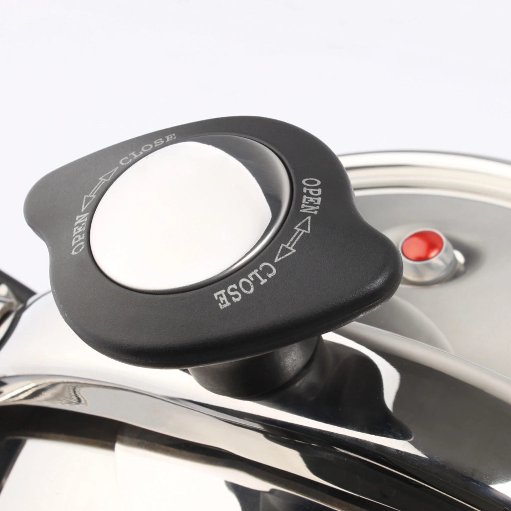 Pentola a pressione 10 litri, acciaio inox 18/10, diametro 24 cm, pressione 60kPa, adatta induzione - SOGO