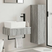 Set di mobili per il bagno 2 pz Sonoma grigio 3406109