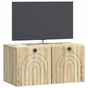 Mobile TV da Muro | Armadietto TV | Mobile Porta TV Rovere Sonoma 59,5 x 31 x 30 cm