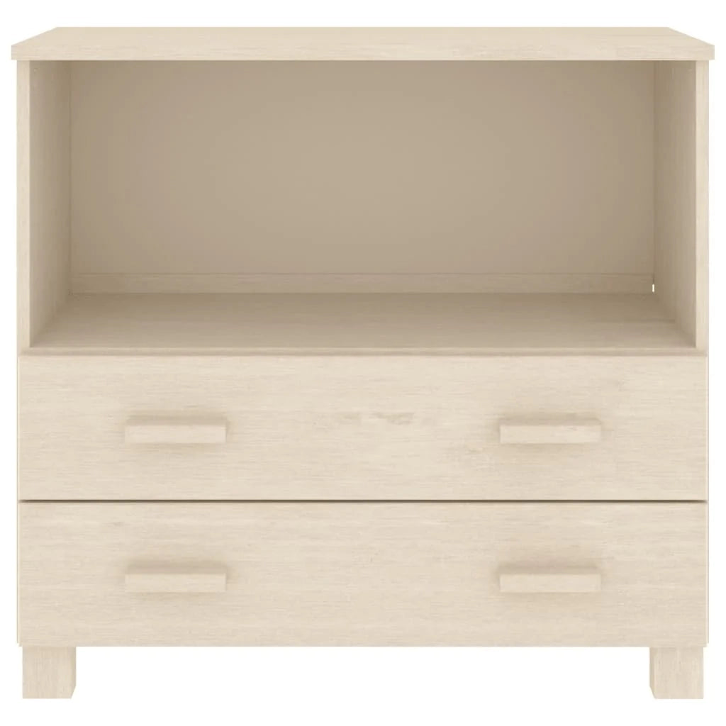 Buffet credenza cassettiera armadio mobile contenitore organizer per cucina soggiorno salotto 85 x 35 x 80 cm legno massello di pino marrone 02_0032180
