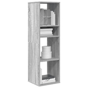 Libreria-Scaffale per Libri-Mobile di Stoccaggio Grigio Sonoma 34x31x112 cm in Legno Multistrato