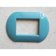 Trade Shop - Placca Placche Placchette Compatibili Living International Light Bombate Bticino - Turchese -3 Fori     -