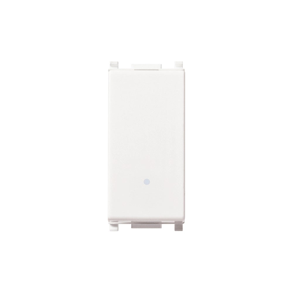 Elettroit serie starlight pulsante bianco 1p 10a 250v compatibile plana