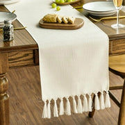 Decorazione per Tavola da Cucina con Stile Rurale, Decorazione da Tavola con Piumoni, Decorazione da Tavola per Festa, 33x143 cm