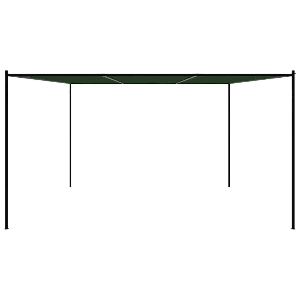 Gazebo 4 x 3,98 x 2,67 m Verde Poliestere e Acciaio 42030533