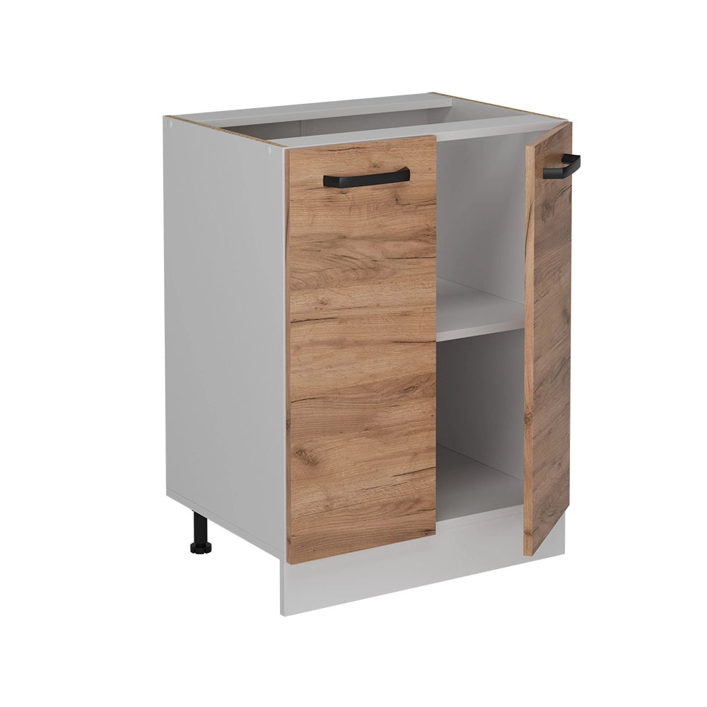 Vicco Mobiletto base cucina Quercia dorata 60 cm PL Antracite