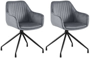 2er Set Esszimmerstuhl Welby Samt