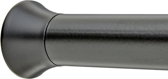Stang per tenda doccia telescopica - in morsetti - 61 cm a 914 cm - nero