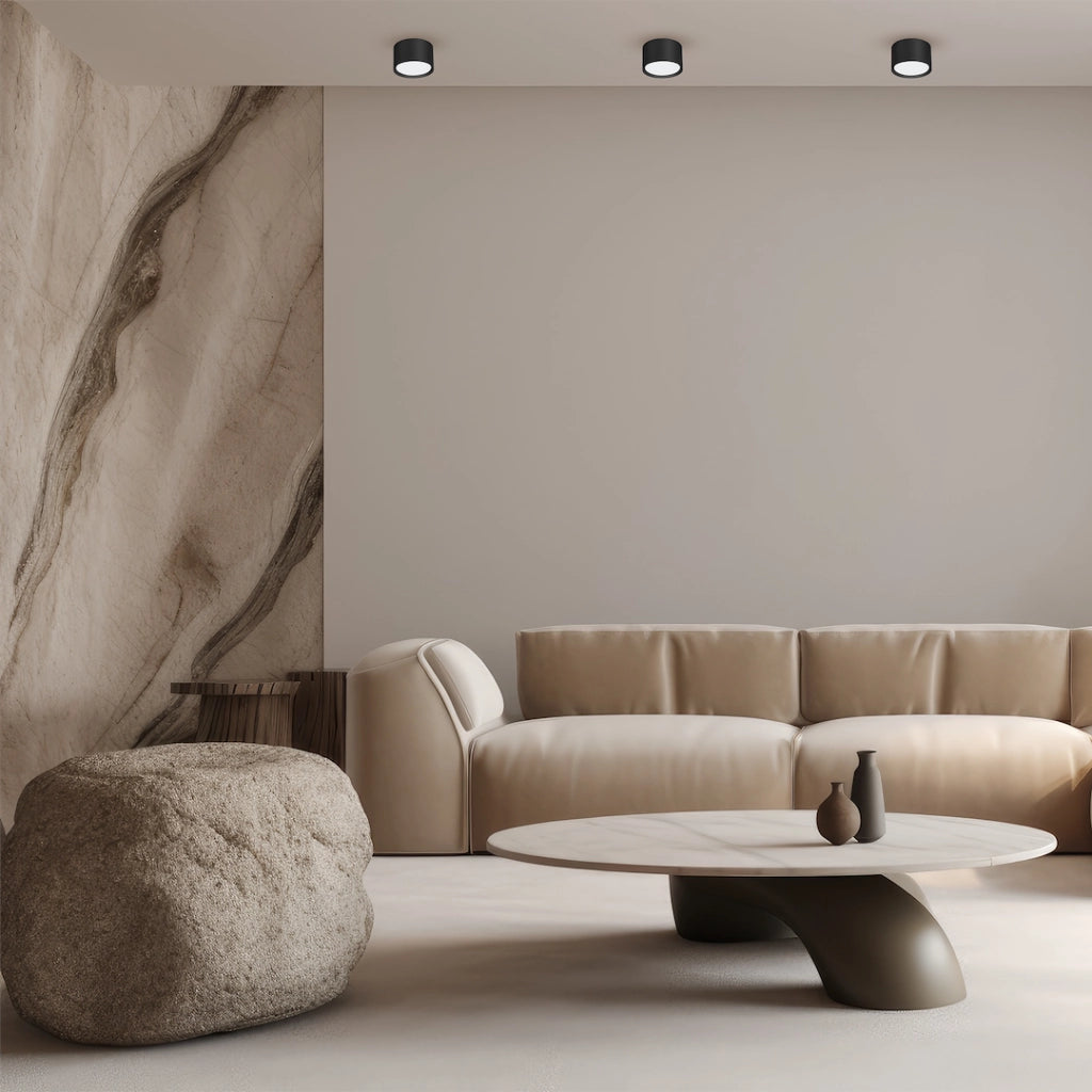 Spot soffitto moderno nero tondo Ø8,2 GX53 15W Cyklop