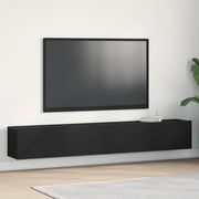 Armadi TV 2 pz Nero Rovere 100x30x30 cm in legno ingegnerizzato