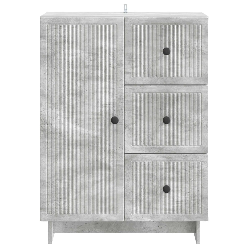 Credenza Grigio Cemento 66 x 34,5 x 90 cm Legno ingegnerizzato 893938