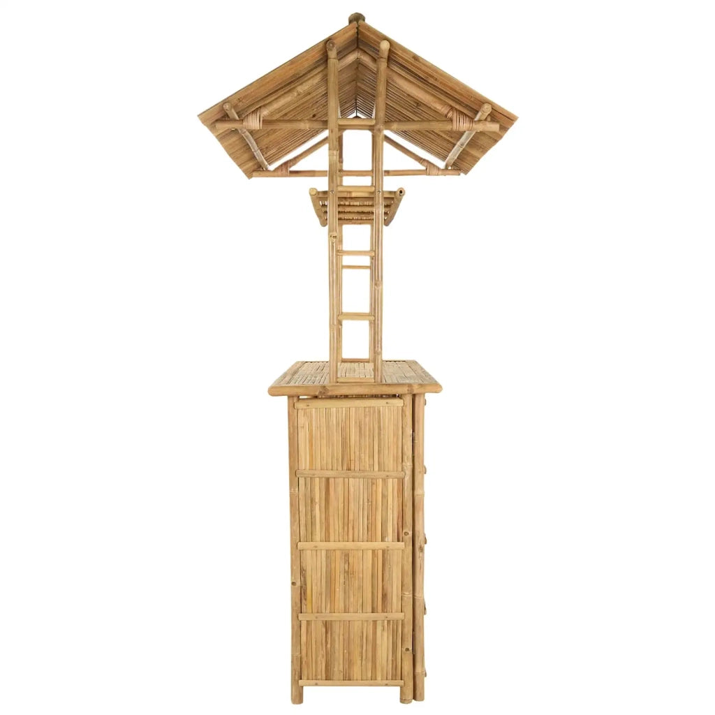 Tavolo da bar da esterno Naturale 115 x 95 x 214 cm Bambù