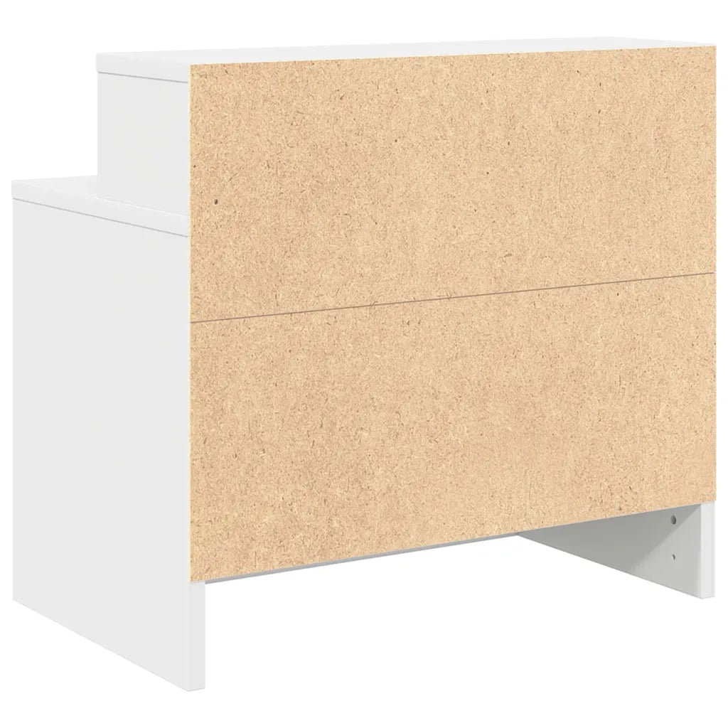 Comodino con Cassetto Bianco 51x31x47 cm 858668