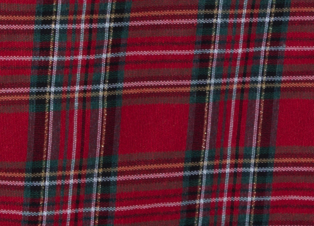 Tovaglia Cucina Soggiorno Misto Cotone Fantasia Tinto In Filo Tartan Con Lurex - 140x320cm - Tartan