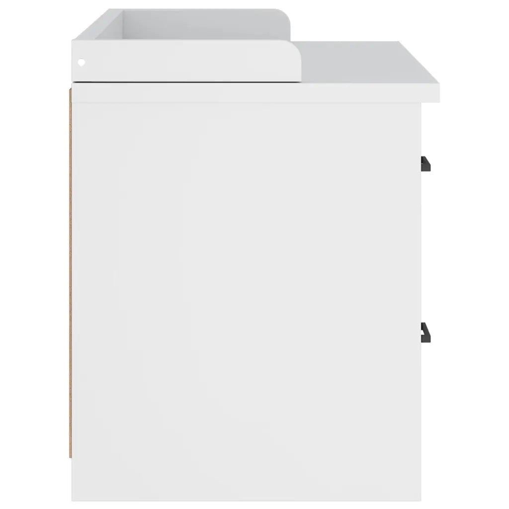 vidaXL Panca da Corridoio SANDNES Bianca 87x40x50 cm in Legno di Pino