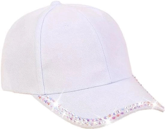 Cappello da baseball - Cappello da baseball universale - Cappello da sole - Rosso - Strass - Cappello da baseball regolabile - Cappello da sole estivo per attività all'aperto - Baseball, Tennis, Escursionismo, Viaggi, Corsa.