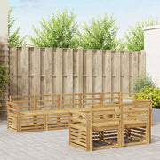 Set di divani da esterno 8 pcs Bianco 308 x 130,5 x 73 cm 3392034