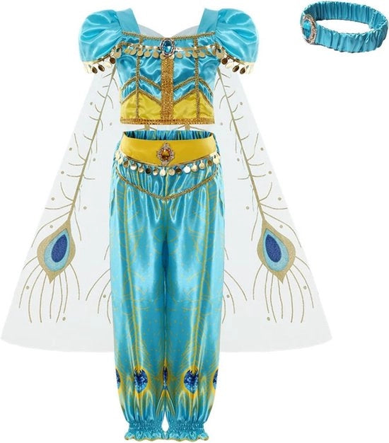 Costume da principessa per bambini e adulti con disegno di fiori, per Halloween, Natale e carnevale