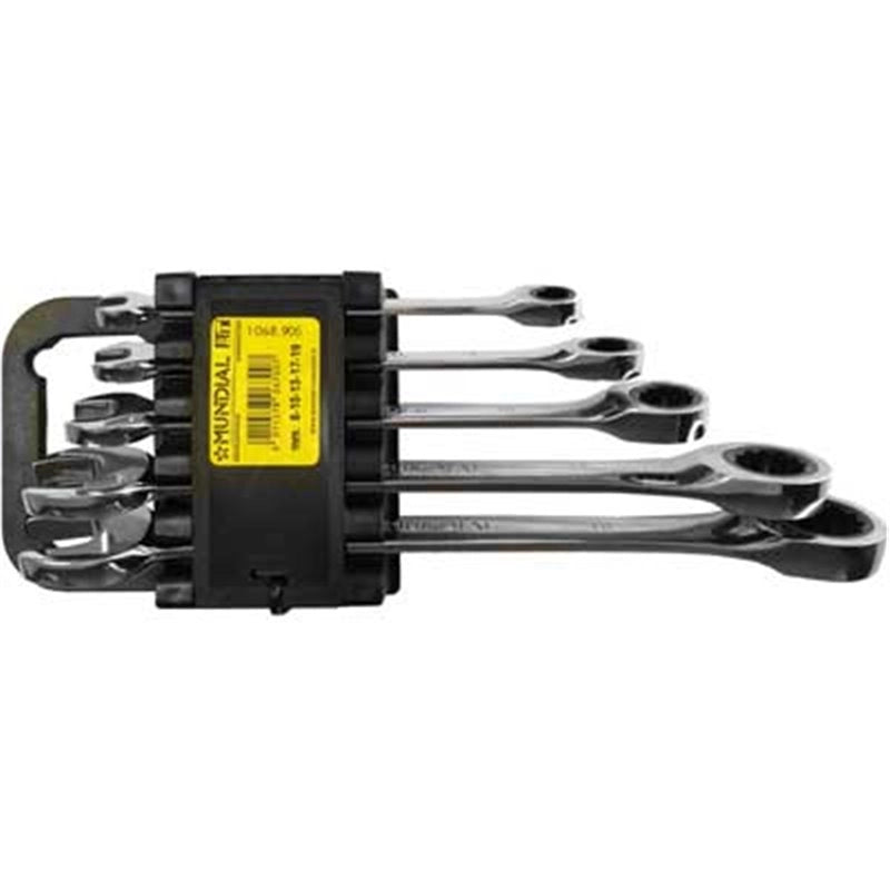 SERIE CHIAVI COMBINATE A CRICCHETTO MUNDIAL 5 pezzi (8÷19 mm) - MUNDIAL