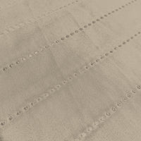 Copridivano Trapuntato con Penisola Destra Seduta 290 cm in Microfibra Tortora