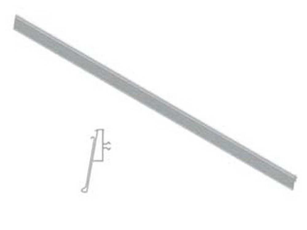 1pz portaprezzo pvc h40 basculante per ripiano lamiera mm.40 h.x1000 l. cod:ferx.fer327312