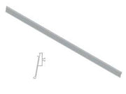 1pz portaprezzo pvc h40 basculante per ripiano lamiera mm.40 h.x1000 l. cod:ferx.fer327312
